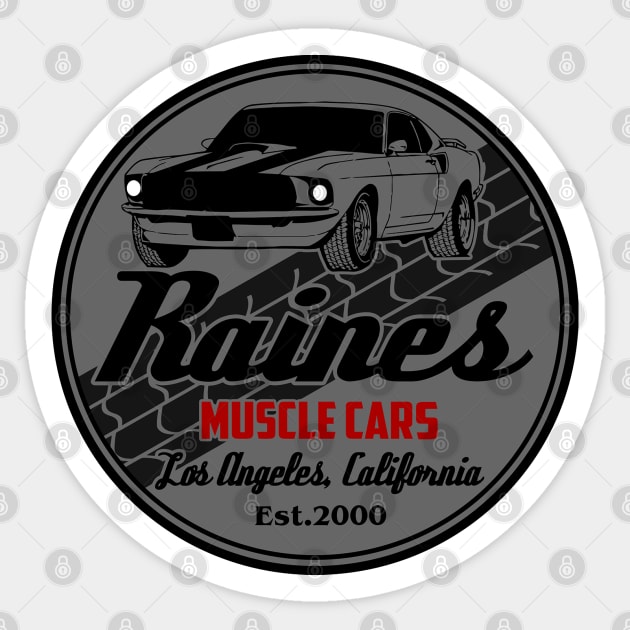 Raines muscle cars Sticker by carloj1956